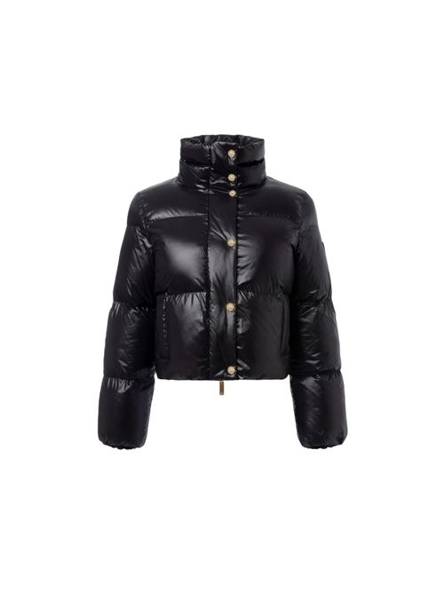 Cropped down jacket in satin sail ELISABETTA FRANCHI | PI55D36E2.110